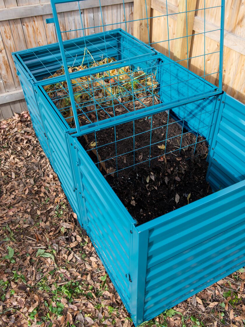 Demeter 3 Bin Composter, Dark Green Gardener