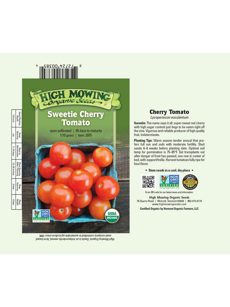 Sweetie Cherry Tomato Organic Seeds