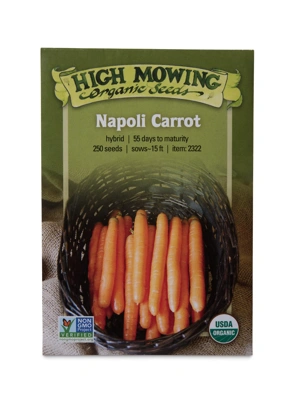 Napoli Carrot Organic Seeds