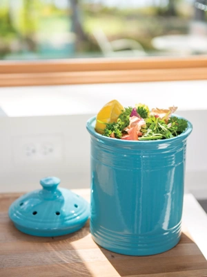 Counter Top Ceramic Compost Crock Kit