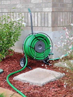 Garden Hose Reels & Storage Equipment with Storage Compartment for sale