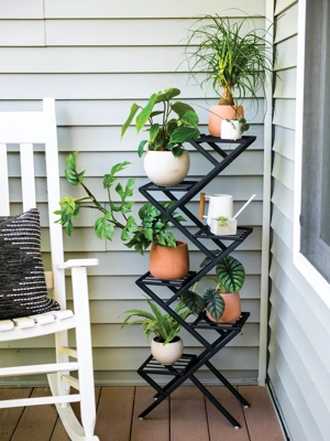 Crisscross Cascading Plant Stand