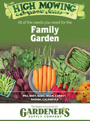 Family Garden Organic Seed Collection, Set of 7