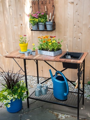 Small Space Potting Table