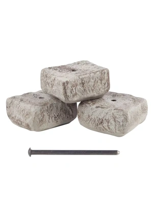 Rock Lock Interlocking Garden System, Ends, Set of 3