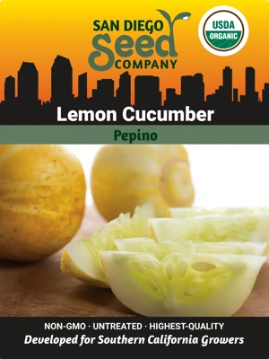 Cucumber, Lemon Organic Seeds