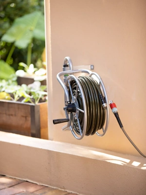 Garden Hose Reel, Wall Mounted Hose Reel with 32m Garden Hose