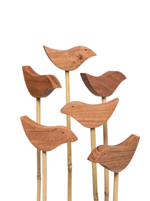 Bird Cane Toppers, Set of 6