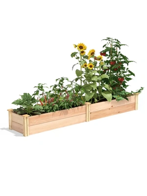 Premium Cedar Raised Garden Bed, 16" x 96"