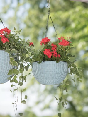 Weave Self-Watering Hanging Basket, 10"