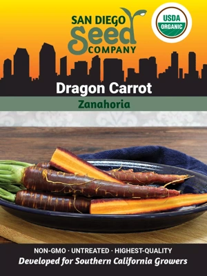 Carrot, Dragon Organic Seeds