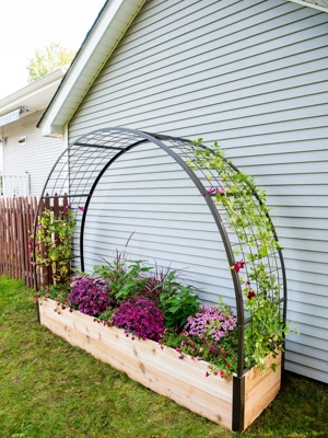 8' Arch Trellis Kit for 2’ Wide Raised Beds