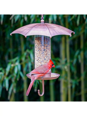 Rainy Day Copper Bird Feeder