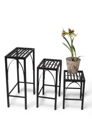 Gothic Arch Nesting Plant Stands, Set of 3