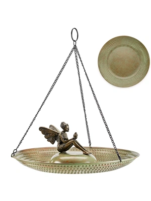 Hanging Copper Birdbath, 18"