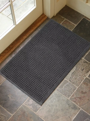 Squares Water Glutton Doormat, 23" x 36"