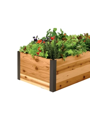 Deep Root Cedar Raised Beds, 2’ Wide (14” D)