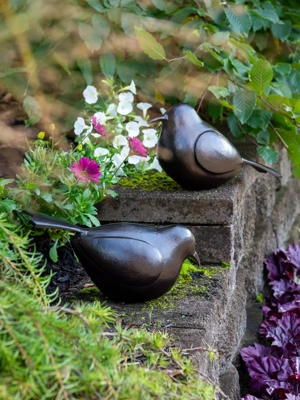 Pretty Pair Bird Sculptures