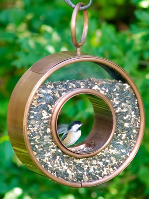Fly-Thru™ Bird Feeder with Copper Finish