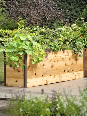 Elevated Cedar Raised Bed, 2' x 8'