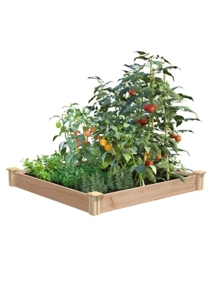 Cedar Raised Garden Bed, 4' x 4' x 6"