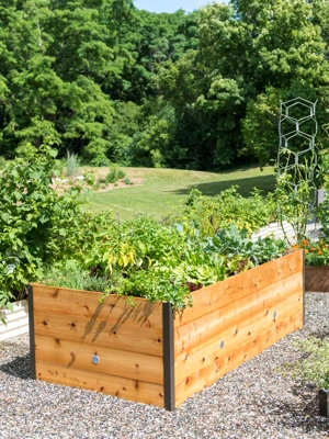 Elevated Cedar Raised Bed, 4' x 8'