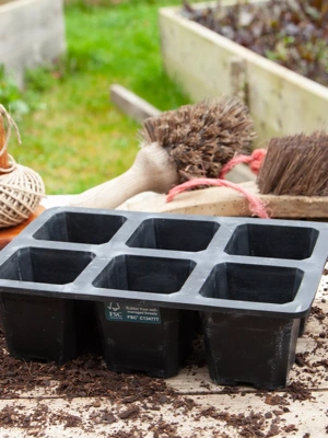 Natural Rubber 6 Cell XL Seed Starting Tray