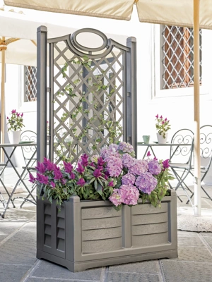 Separate Flower Box With Trellis