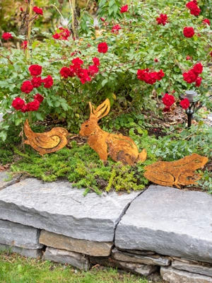 Corten Steel Animal Garden Stakes