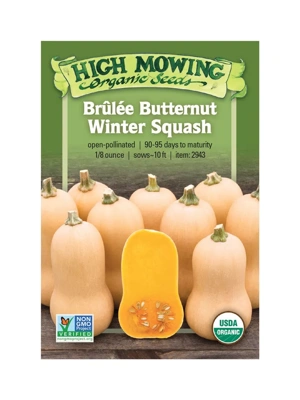 Brulee Butternut Squash Organic Seeds