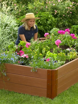 Classic Sienna Raised Bed, 16 1/2" High with 2" Boards