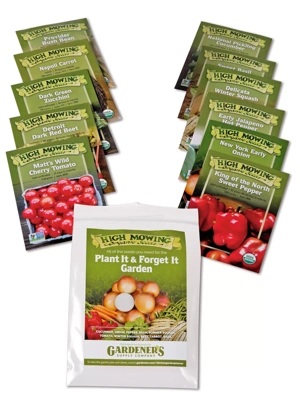 Plant It and Forget It Vegetable Garden Organic Seeds, Set of 11