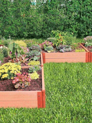 Classic Sienna Raised Garden Bed "L" Shaped with 2" Boards