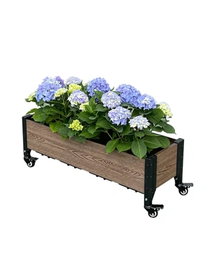 Rolling Trough Garden Planter