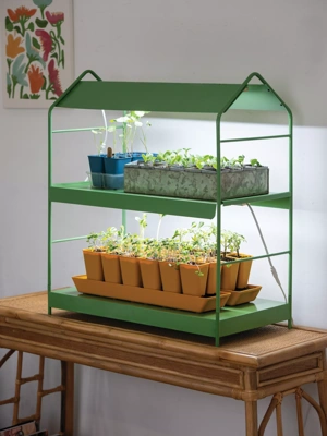 Just Crafty Enough – DIY Adjustable Light for Starting Seeds