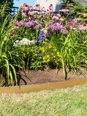 Corten Steel Edging 5" H, Set of 3