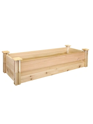 Premium Cedar Raised Garden Beds, 16" x 48"