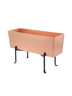 Achla Designs Copper Flower Box With Folding Stand