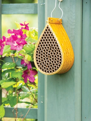 Teardrop Bamboo Mason Bee House