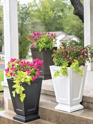 Kensington Self-Watering Tall Patio Planter, 25"