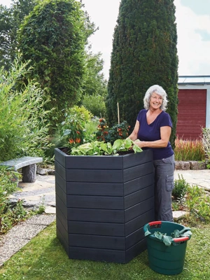 Modular Hexagon Raised Bed Kit, 28.5"