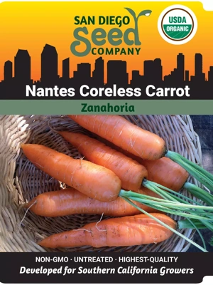 Nantes Coreless Carrot Organic Seeds