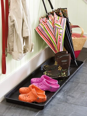 Zinc Boot Tray with Liner  Shoe tray, Boot tray, Entryway shoe