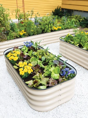 Birdies™ Self-Watering Metal Raised Bed, 2’ x 4’ (10.5" D)