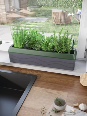 Provence Self-Watering Herb Planter