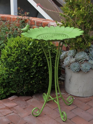 Sunflower Birdbath