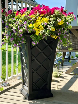 Carolina Self-Watering Tall Planter, 28"