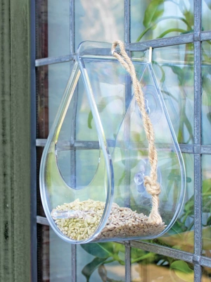 Dewdrop Window Bird Feeder