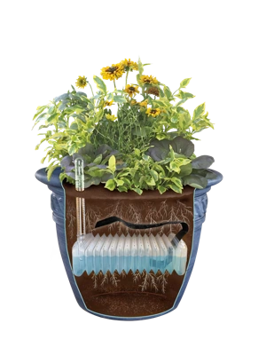 Adjustable Self-Watering Insert for Pots and Planters