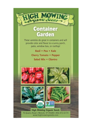 Container Garden Organic Seed Collection